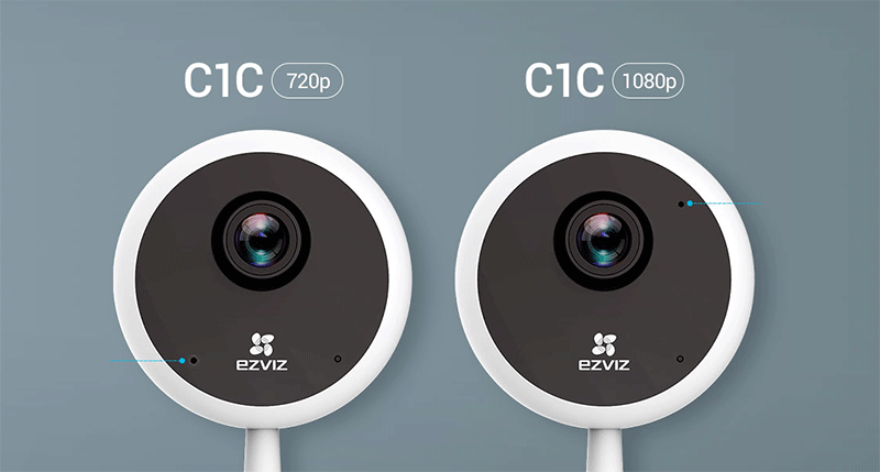 Camera IP Wifi EZVIZ C1C (Chuấn nén H.265/H.264, 2.8mm, Hồng ngoại thông minh EXIR 12m)