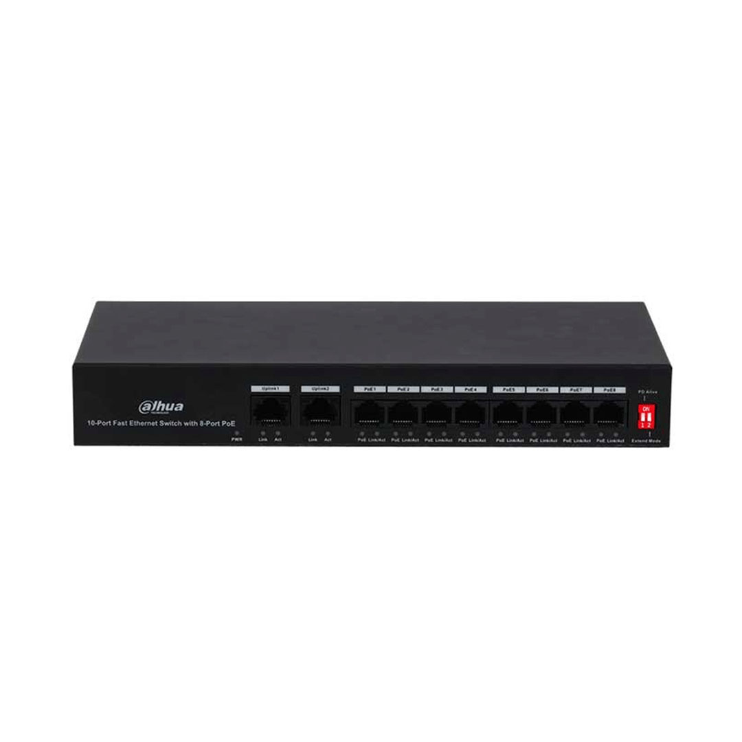 Cổng chuyển đổi Switch PoE Dahua DH-PFS3010-8ET-65 (10 cổng)