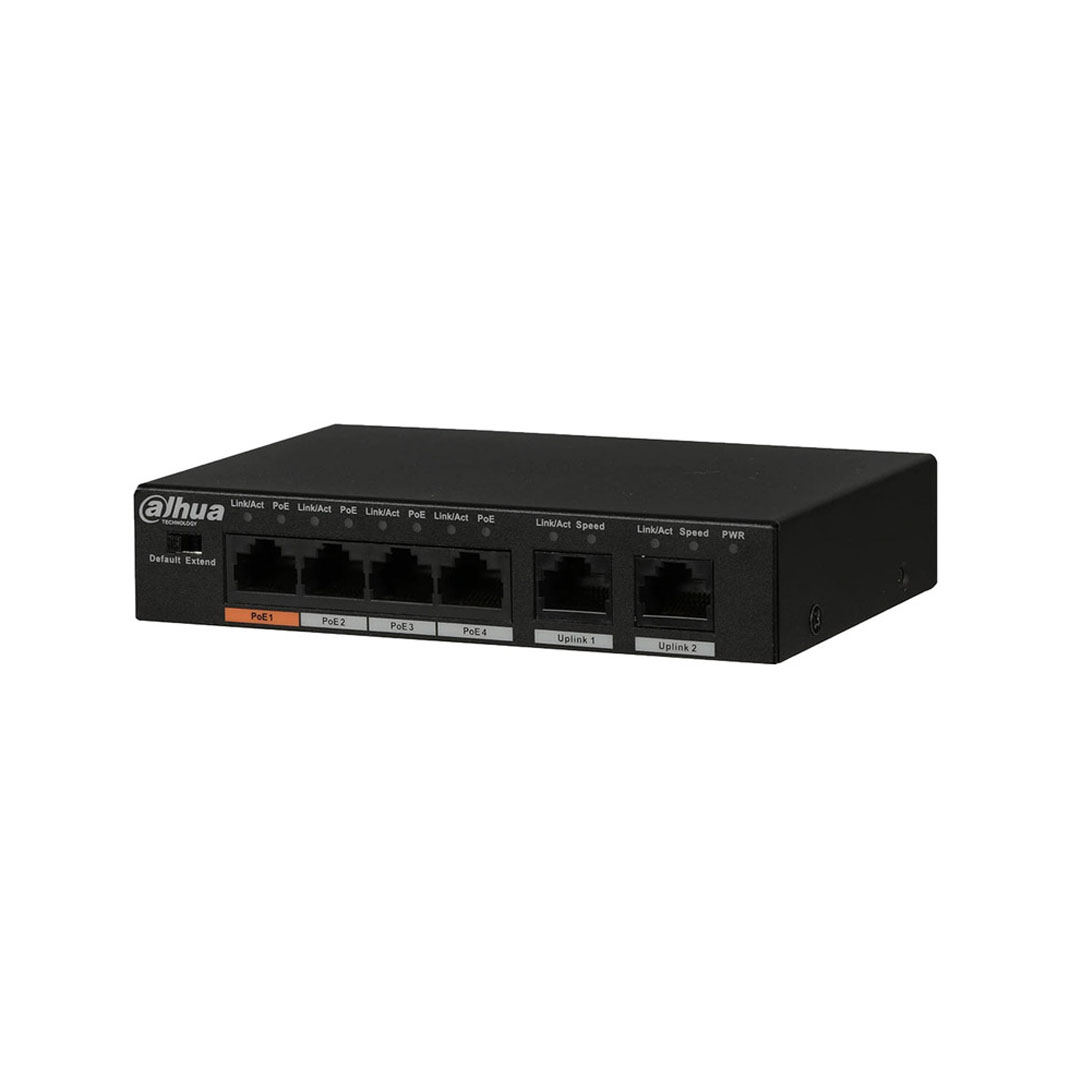 Cổng chuyển đổi Switch PoE Dahua DH-PFS3006-4ET-60 (6 cổng)
