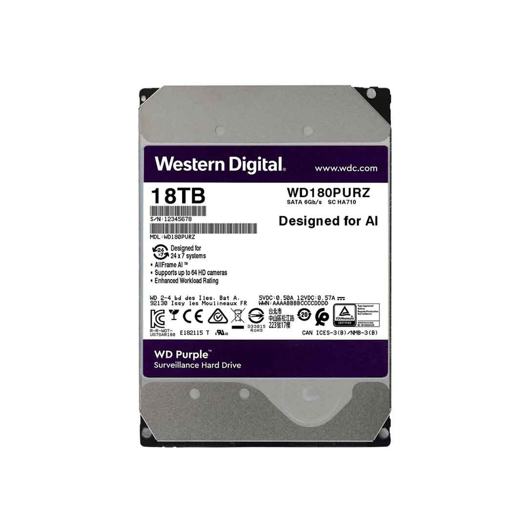Ổ cứng Western Digital Purple WD180PURZ 18TB