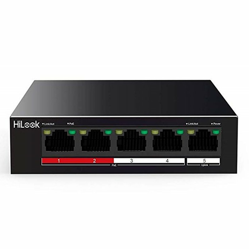 4-Port 100M Unmanaged PoE Switch HILOOK NS-0106P-35