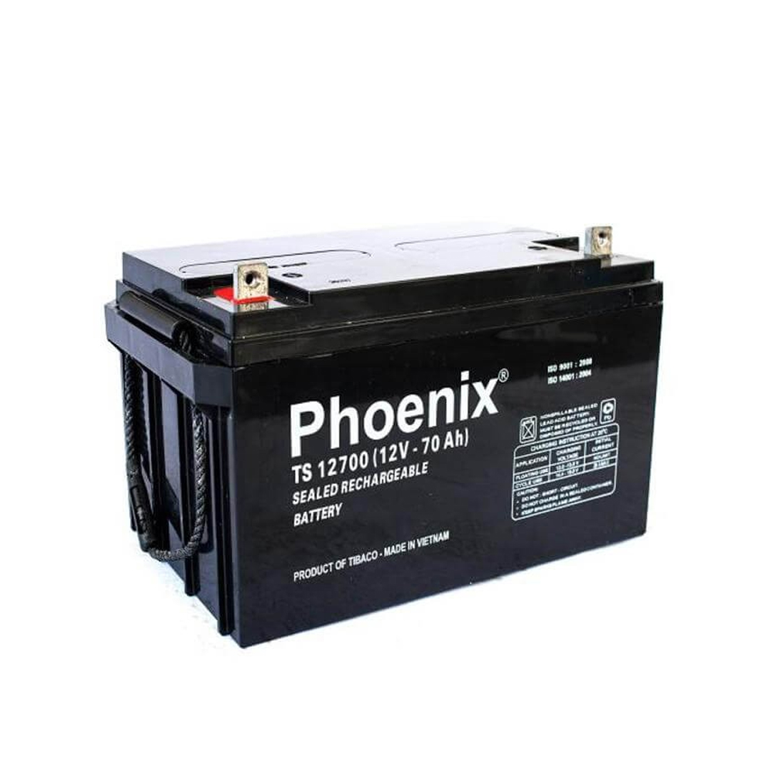 Ắc quy khô 12V-7AH Phoenix (Loại chuyên dụng cho thiết bị điện tử)