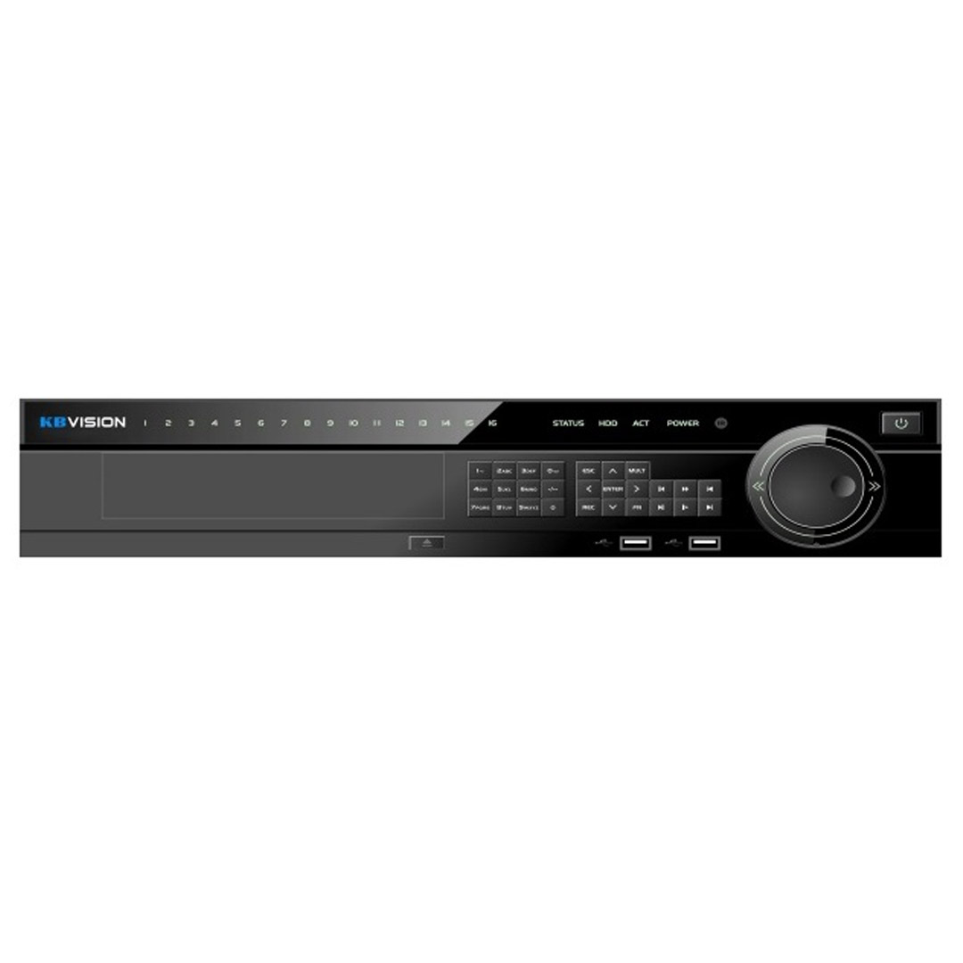 Đầu ghi hình IP KBVISION KX-C4K8816N2 (16 kênh, Chuẩn nén hình ảnh H.265/H.264, Ổ cứng 6TB)