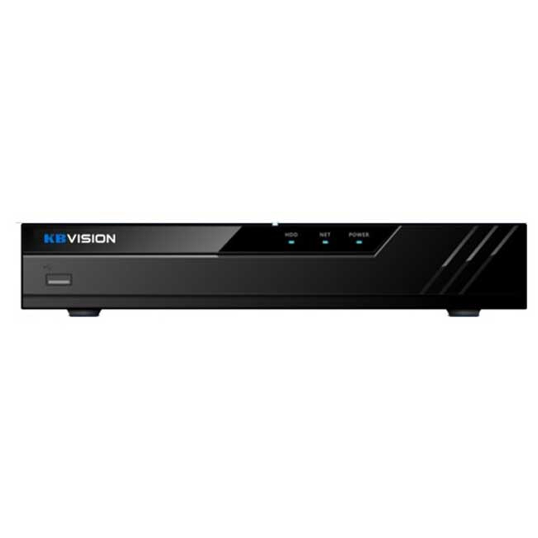 Đầu ghi hình IP KBVISION KX-A4K8104N2 (4 kênh, Chuẩn nén hình ảnh H.265/H.264, Ổ cứng 6TB)