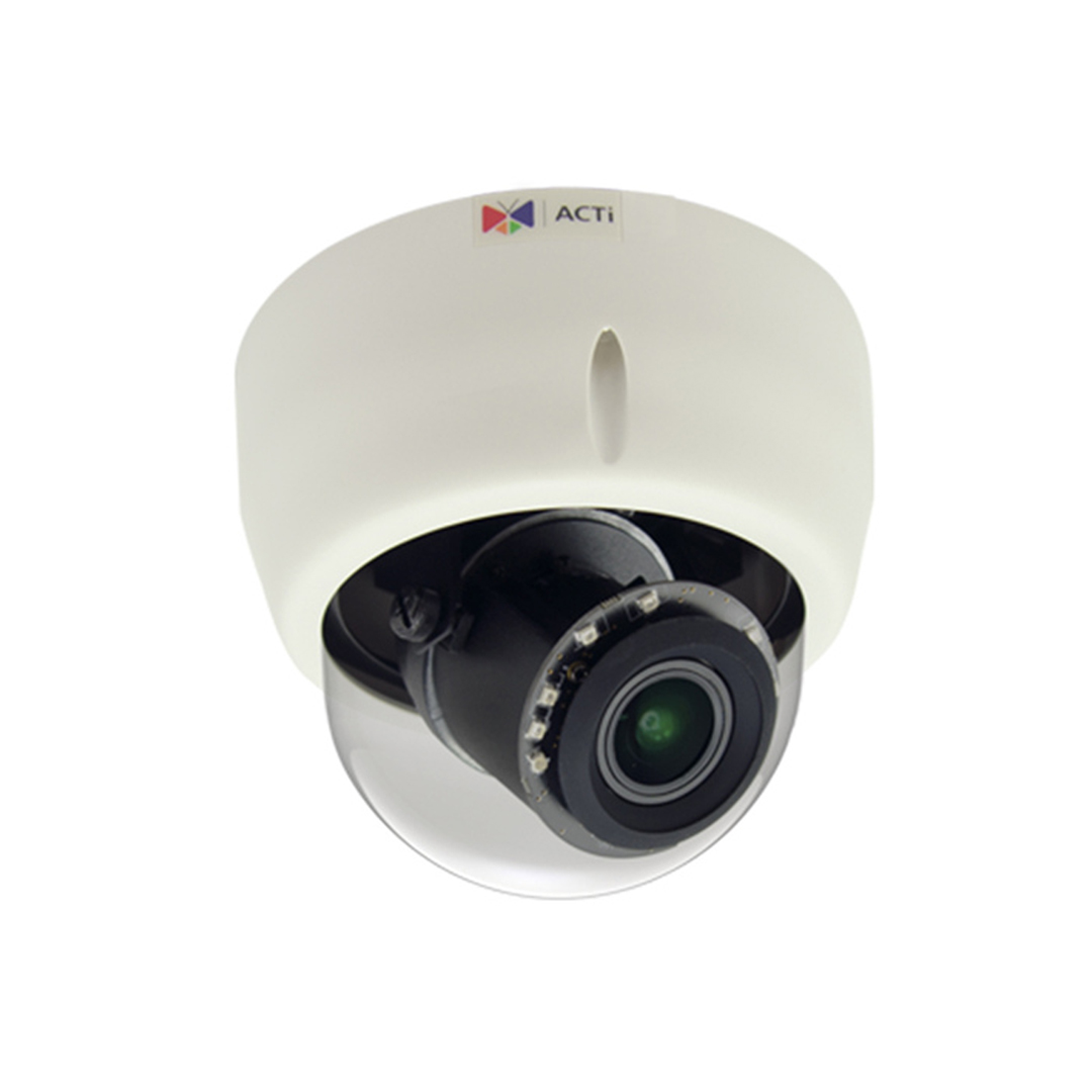 Camera IP ACTi E618 (3.0MP, Ống kính 3.1mm, Hồng ngoại thông minh 30m)