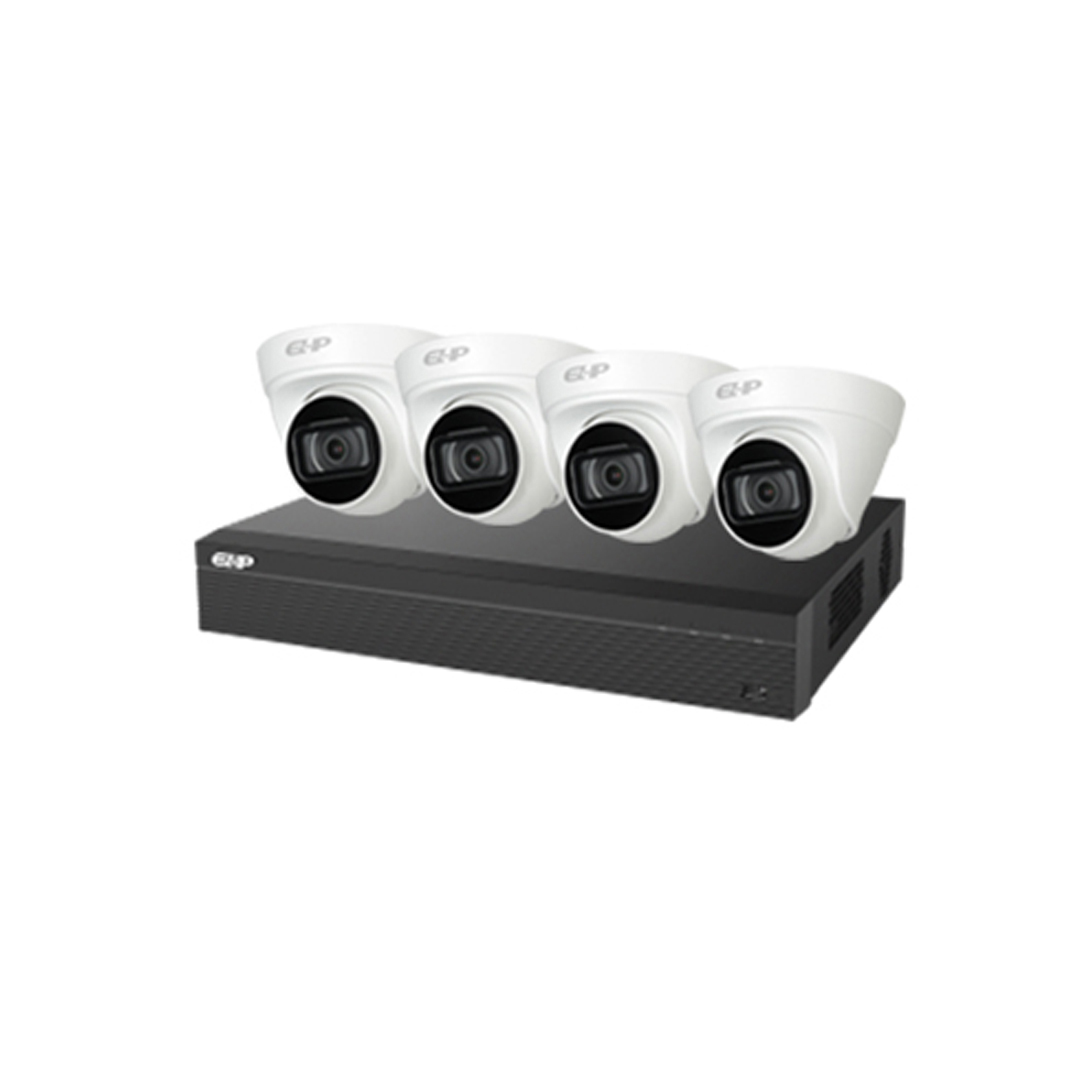 Bộ Kit Dahua EZIP-KIT/NVR1B04HC-4P/E/4-T1B20P ( 4 Camera 2 MP + 1 Đầu ghi 4 kênh)
