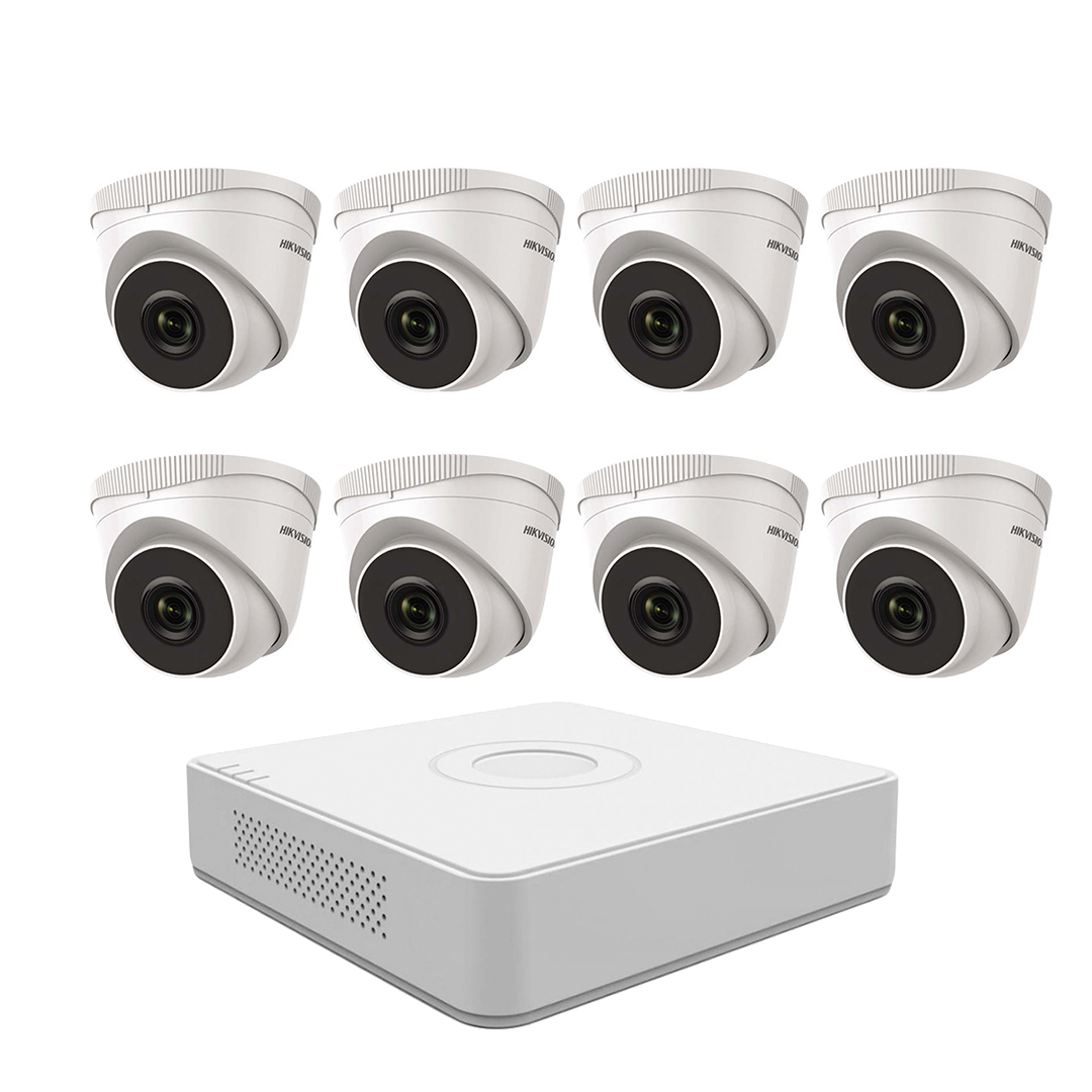 Trọn bộ 1 - 8 Camera HDTVI Hikvision 2MP (Siêu Nét) + Đầu ghi hình